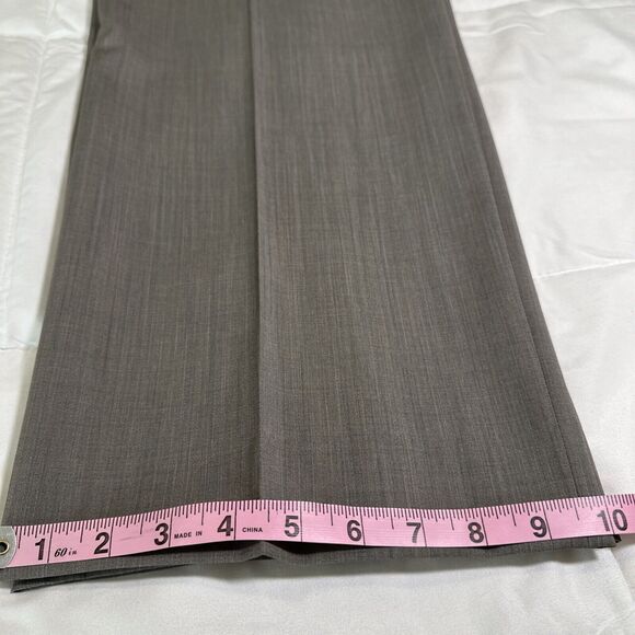 Zanella Women's 100% Virgin Wool High Waist Dress Pants Size 12 Made in Italy - Picture 10 of 14